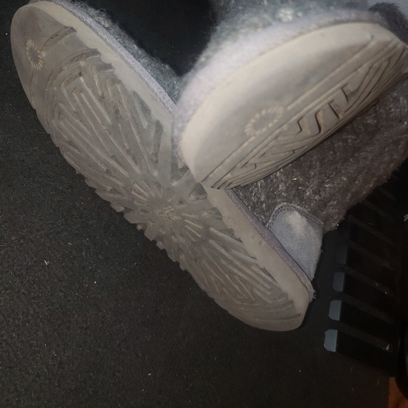 UGG Lattice Cardy Boots 3066-Charcoal, Size 6 - Picture 9 of 10